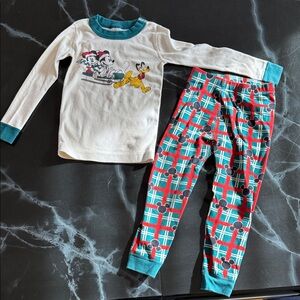 4T Hanna Anderson Disney Mickey & Minnie Kids Pajamas